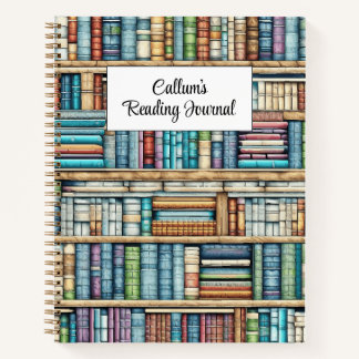 Personalised Bookshelf Reading Journal