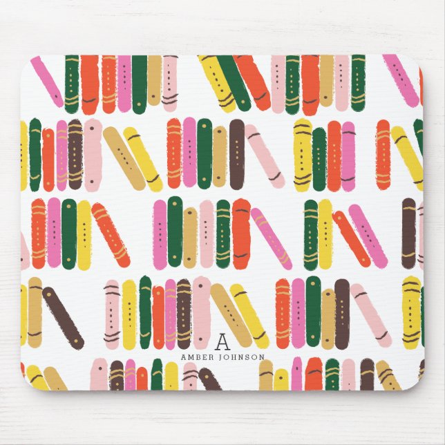 Personalised Bookworm Mouse Mat (Front)