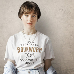 Personalised Bookworm Since T-Shirt