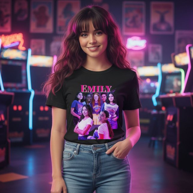 Personalised Bootleg Rap T-Shirt: Retro 90s  T-Shirt (Creator Uploaded)