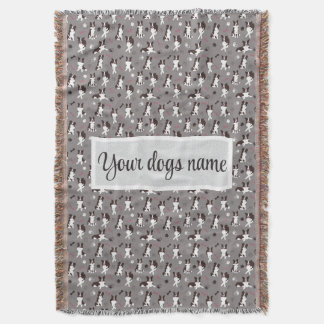 Personalised Border Collie Pattern Blanket