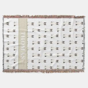 Personalised Border Collie Throw Blanket