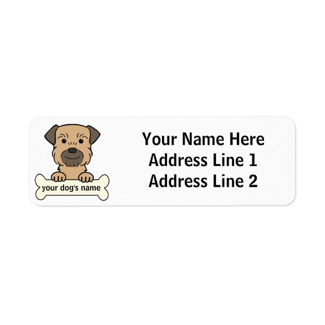 Personalised Border Terrier (Front)