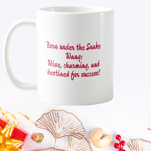 Personalised Born Under the Snake Chinese Zodiac Coffee Mug