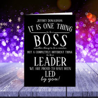 Personalised Boss Day thank you gift office decor