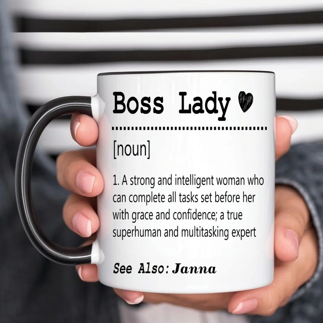 Personalised Boss Lady Definition Mug (Creator Uploaded)