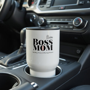 Personalised Boss Mum Travel Mug – Custom Mum Gift