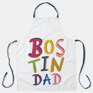 Personalised Bostin Dad Black Country Apron