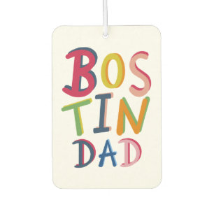 Personalised Bostin Dad Black Country Car Air Freshener