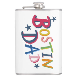 Personalised Bostin Dad Black Country Hip Flask