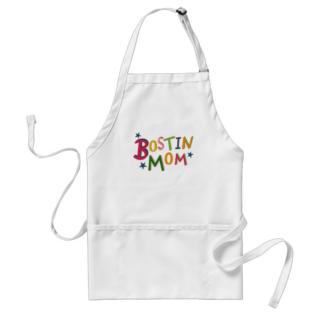 Personalised Bostin Mom Black Country Standard Apron (Front)
