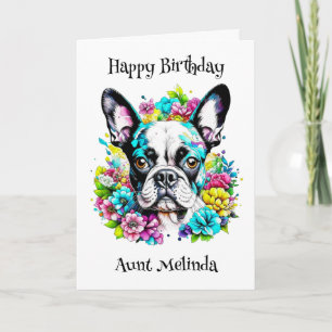 Personalised Boston Terrier Birthday Card