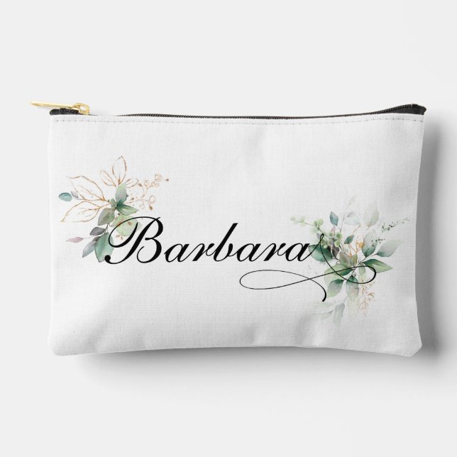 Personalised Botanical Bridesmaid Proposal Gifts  Accessory Pouch (Front)