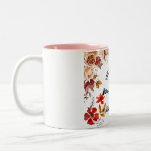 Personalised Botanical Floral Mug For Mum