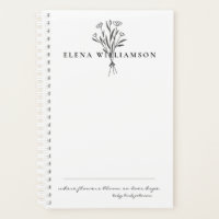 Personalised Botanical Flowers Hope Message