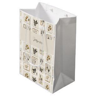 Personalised Botanical Herbs Gift Bag Custom Name
