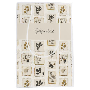 Personalised Botanical Herbs Gift Bag Custom Name