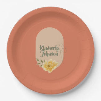 Personalised Botanical Party Plate