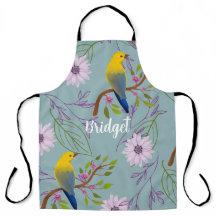 Personalised Botanical Pretty Birds Floral