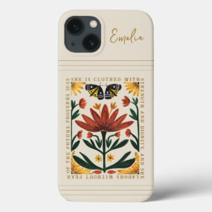 Personalised Botanical Proverbs 31  iPhone 13 Case