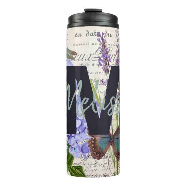 Personalised Botanical Thermal Tumbler (Front)