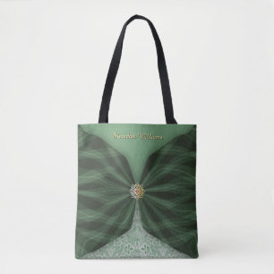 Personalised Botanical Tree Jewel Textile Illusion Tote Bag