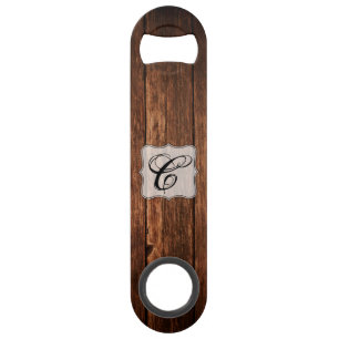 Personalised Bottle Opener Barn Wood Country Rusti