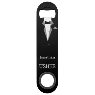 Personalised Bottle Opener, Tuxedo Party Wedding