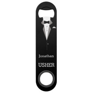 Personalised Bottle Opener, Tuxedo Party Wedding
