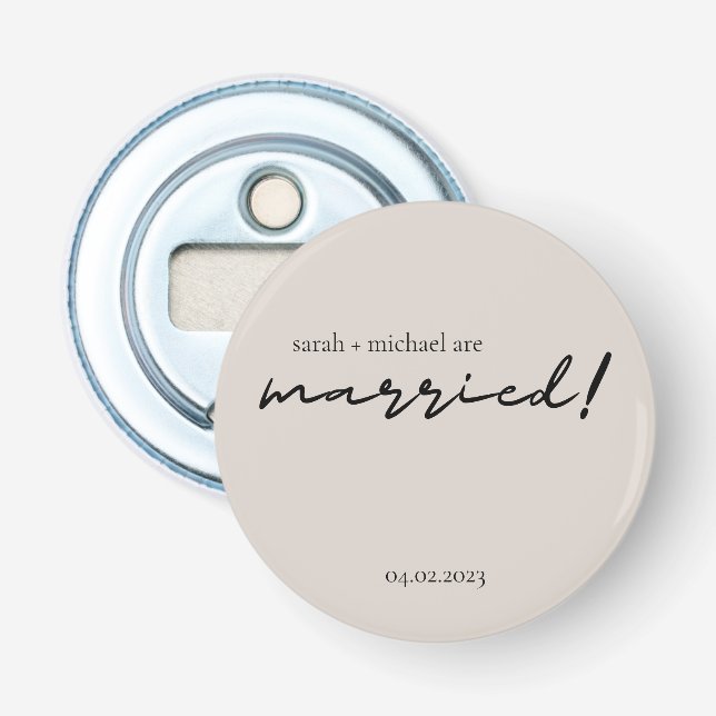 Personalised Bottle Opener, Wedding Favours Bottle Opener (Front)
