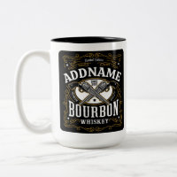 Personalised Bourbon Vintage Guns Whiskey Label