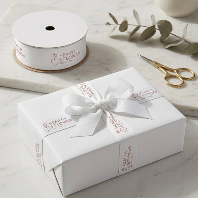 Personalised Boutique Logo Grosgrain Ribbon (Personalized Boutique Logo Grosgrain Ribbon)