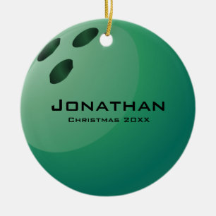 Personalised Bowling Ball Ornament