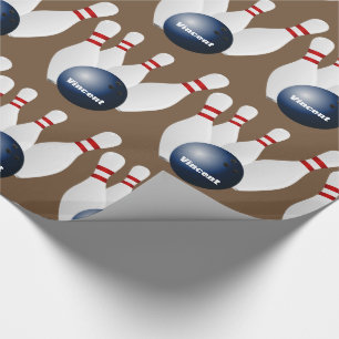 Personalised Bowling Wrapping Paper