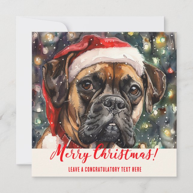 Personalised Boxer Dogs Holiday  (Front)