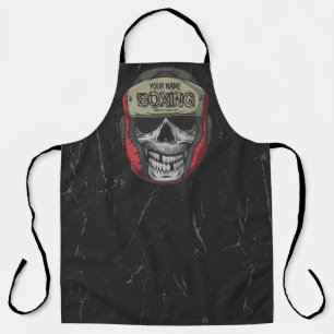 Personalised Boxer Fight Club Skeleton Boxing Gym Apron