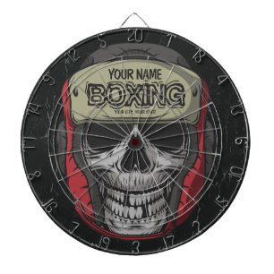 Personalised Boxer Fight Club Skeleton Boxing Gym  Dartboard