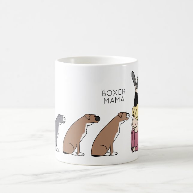 Personalised Boxer Mama Coffee Mug (Center)