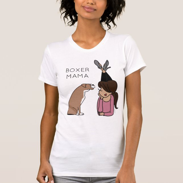 Personalised Boxer Mama T-Shirt (Front)
