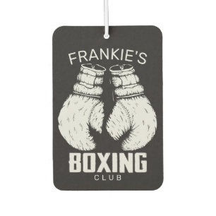 Personalised Boxing Club Boxer Gym Fighter Gloves Car Air Freshener