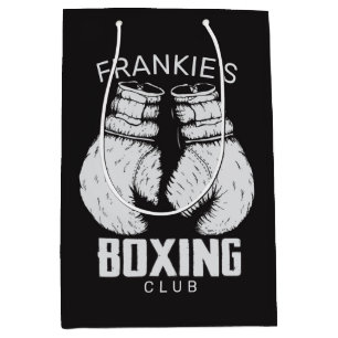 Personalised Boxing Club Boxer Gym Fighter Gloves Medium Gift Bag