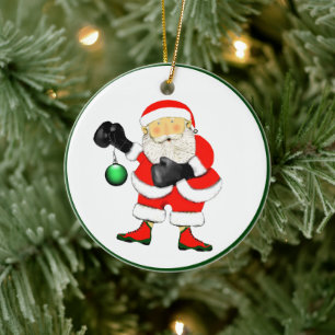 Personalised Boxing Collectable Ceramic Tree Decoration