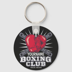 Personalised Boxing Gloves Fighter Champion Boxer Key Ring