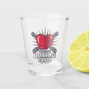 Personalised Boxing Gloves Fighter Champion Boxer  Shot Glass