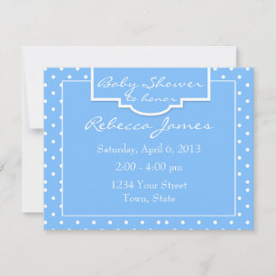 Personalised Boy Baby Shower Invitation