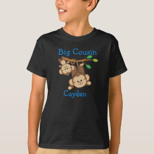 Personalised Boy Monkeys Big Cousin T-Shirt
