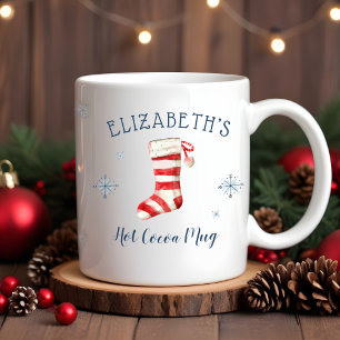 Personalised Boy or Girl Holiday Hot Cocoa Mug