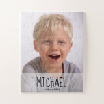 Personalised BOY Photo Gift Jigsaw Puzzle<br><div class="desc">Surprise your little boy with his very own jigsaw puzzle. See his excitement in piecing this puzzle together. Personalise this puzzle with a special photo and his name. Frame it after or play it again over and over. Customise the sign off with your name. From Mummy and Daddy. You can...</div>