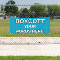 Personalised Boycott Banner