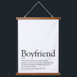 Personalised Boyfriend Definition Quote Hanging Tapestry<br><div class="desc">Personalise for your boyfriend to create a unique valentine,  Christmas or birthday gift. A perfect way to show him how amazing he is every day. Designed by Thisisnotme©</div>